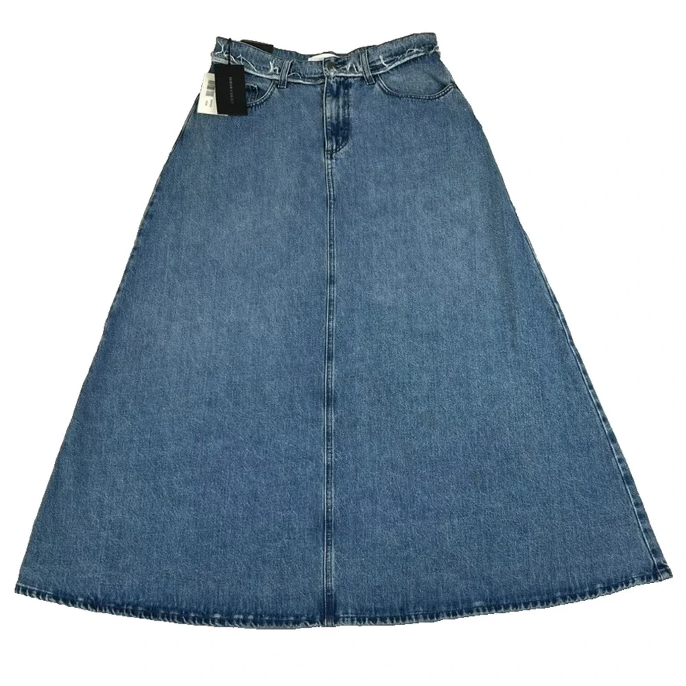 Nobody Denim Como Skirt Womens Size 30 Super High Rise Relaxed Fit A-line NWT